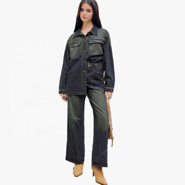 Manufacturers Custom Women Stylish 100% Cotton Denim Collar Button Jacket Jean Shirts For Ladies Women'S Denim,Shuliqi Apparel - Men's Clothing Wholesale Manufacturer,Manufacturers Custom Women Stylish 100% Cotton Denim Collar Button Jacket Jean Shirts For Ladies Women'S Denim