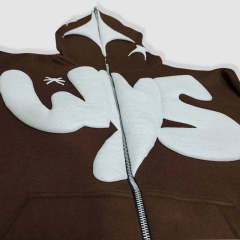 Manufacturer Custom Heavyweight 100% Cotton Streetwear Pullover Full Zip Up Oversized 3D Puff Print Boxy Fit Crop Hoodie for Men,Shuliqi Apparel - Men's Clothing Wholesale Manufacturer,Manufacturer Custom Heavyweight 100% Cotton Streetwear Pullover Full Zip Up Oversized 3D Puff Print Boxy Fit Crop Hoodie for Men