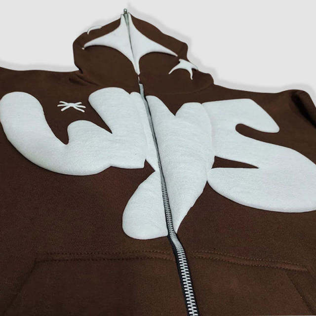 Manufacturer Custom Heavyweight 100% Cotton Streetwear Pullover Full Zip Up Oversized 3D Puff Print Boxy Fit Crop Hoodie for Men,Shuliqi Apparel - Men's Clothing Wholesale Manufacturer,Manufacturer Custom Heavyweight 100% Cotton Streetwear Pullover Full Zip Up Oversized 3D Puff Print Boxy Fit Crop Hoodie for Men