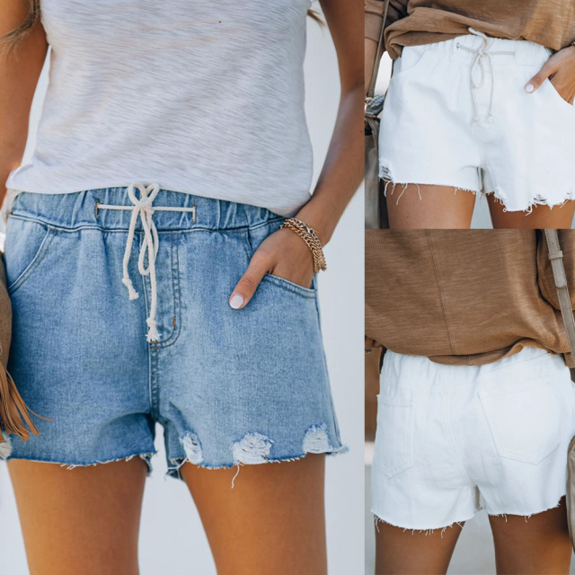 Wholesale Streetwear Trendy Blue Jean Shorts Distressed Butt Lifter Pocketed Ripped High Waisted Denim Jeans Shorts For Women,Shuliqi Apparel - Men's Clothing Wholesale Manufacturer,Wholesale Streetwear Trendy Blue Jean Shorts Distressed Butt Lifter Pocketed Ripped High Waisted Denim Jeans Shorts For Women