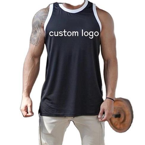 New crewneck sports quick dry vest men's brother solid color mesh breathable training fitness clothes,Shuliqi Apparel - Men's Clothing Wholesale Manufacturer,New crewneck sports quick dry vest men's brother solid color mesh breathable training fitness clothes