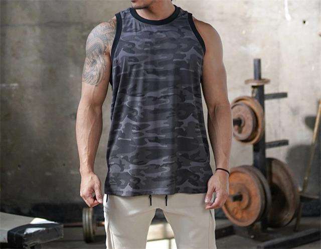 New crewneck sports quick dry vest men's brother solid color mesh breathable training fitness clothes,Shuliqi Apparel - Men's Clothing Wholesale Manufacturer,New crewneck sports quick dry vest men's brother solid color mesh breathable training fitness clothes