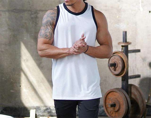 New crewneck sports quick dry vest men's brother solid color mesh breathable training fitness clothes,Shuliqi Apparel - Men's Clothing Wholesale Manufacturer,New crewneck sports quick dry vest men's brother solid color mesh breathable training fitness clothes