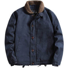 New custom logo thickened casual jacket men's coat autumn and winter plus cotton cashmere warm baseball jacket,Shuliqi Apparel - Men's Clothing Wholesale Manufacturer,New custom logo thickened casual jacket men's coat autumn and winter plus cotton cashmere warm baseball jacket
