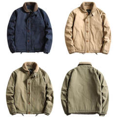 New custom logo thickened casual jacket men's coat autumn and winter plus cotton cashmere warm baseball jacket,Shuliqi Apparel - Men's Clothing Wholesale Manufacturer,New custom logo thickened casual jacket men's coat autumn and winter plus cotton cashmere warm baseball jacket