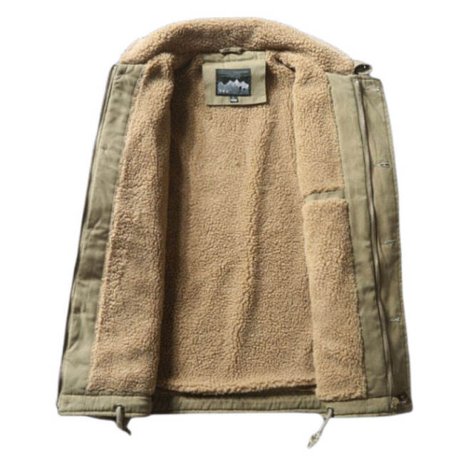 New custom logo thickened casual jacket men's coat autumn and winter plus cotton cashmere warm baseball jacket,Shuliqi Apparel - Men's Clothing Wholesale Manufacturer,New custom logo thickened casual jacket men's coat autumn and winter plus cotton cashmere warm baseball jacket