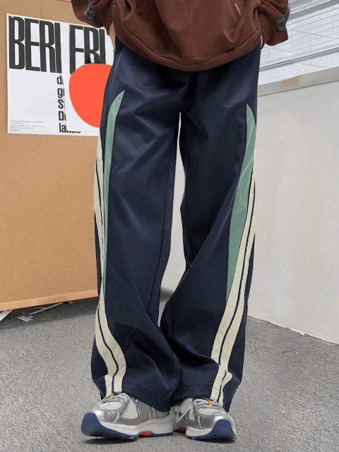 Custom Loose Sport Patchwork Pants Windbreaker Waterproof Track Baggy Nylon Pants Men,Shuliqi Apparel - Men's Clothing Wholesale Manufacturer,Custom Loose Sport Patchwork Pants Windbreaker Waterproof Track Baggy Nylon Pants Men