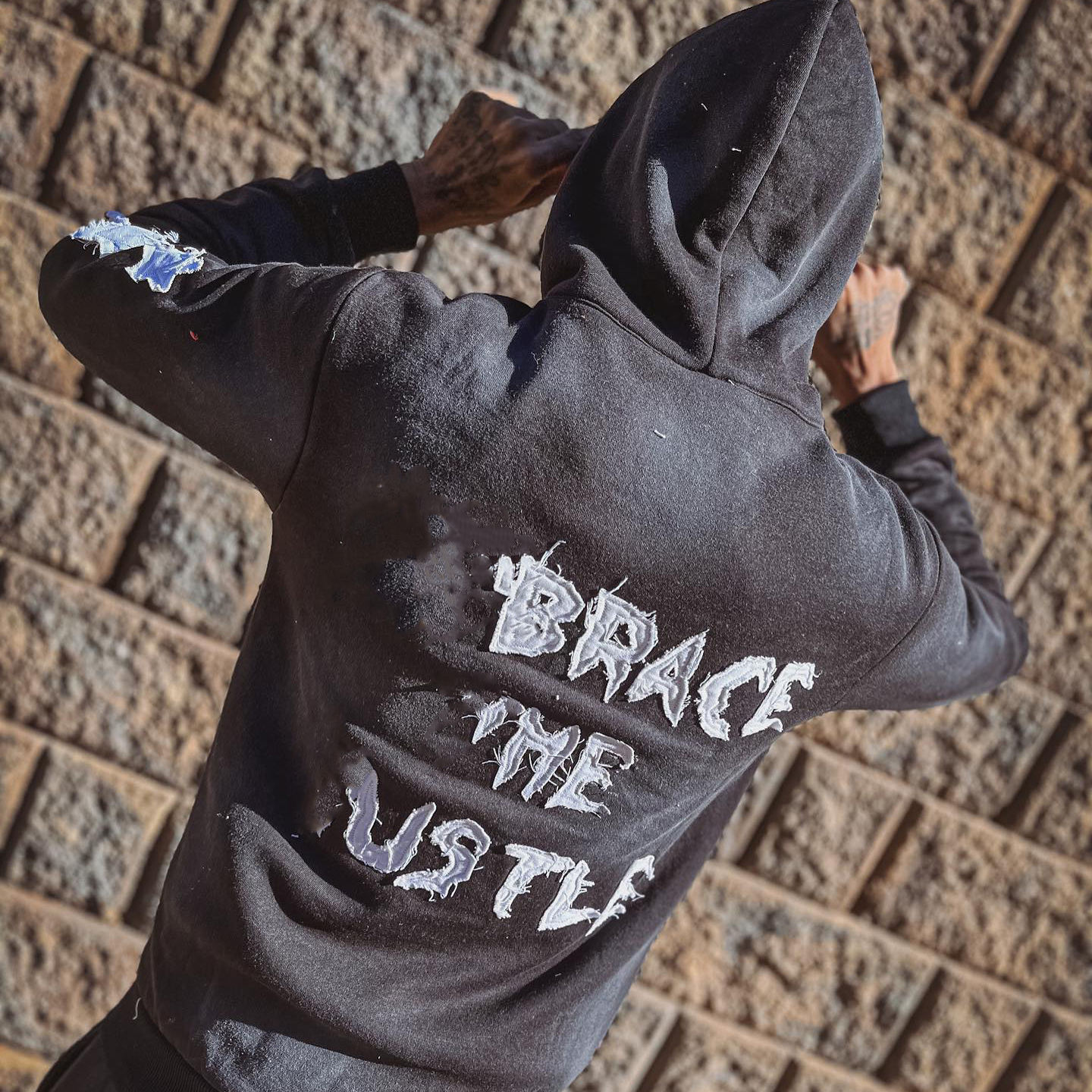 Clothing Manufacturer Distressed Embroidery Patch Sweatsuit Streetwear Sweatpants And Acid Washed Zip Up Hoodie Set Men,Shuliqi Apparel - Men's Clothing Wholesale Manufacturer,Clothing Manufacturer Distressed Embroidery Patch Sweatsuit Streetwear Sweatpants And Acid Washed Zip Up Hoodie Set Men