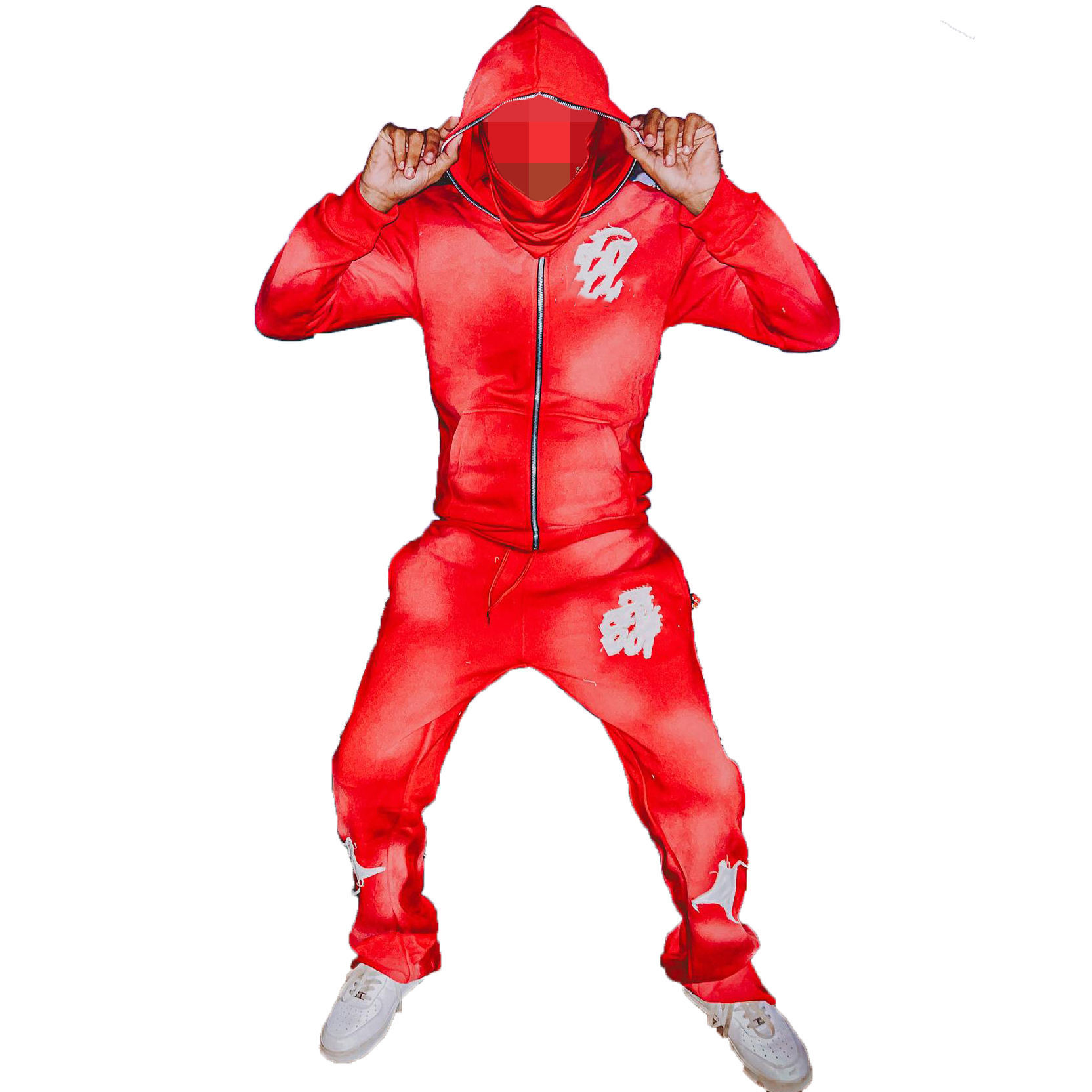 Clothing Manufacturer Distressed Embroidery Patch Sweatsuit Streetwear Sweatpants And Acid Washed Zip Up Hoodie Set Men,Shuliqi Apparel - Men's Clothing Wholesale Manufacturer,Clothing Manufacturer Distressed Embroidery Patch Sweatsuit Streetwear Sweatpants And Acid Washed Zip Up Hoodie Set Men