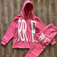 Clothing Manufacturer 100% Cotton Cut Edge Pullover Custom 3D Foam Letter Sweatpants And Puff Printing Hoodie Set For Men,Shuliqi Apparel - Men's Clothing Wholesale Manufacturer,Clothing Manufacturer 100% Cotton Cut Edge Pullover Custom 3D Foam Letter Sweatpants And Puff Printing Hoodie Set For Men