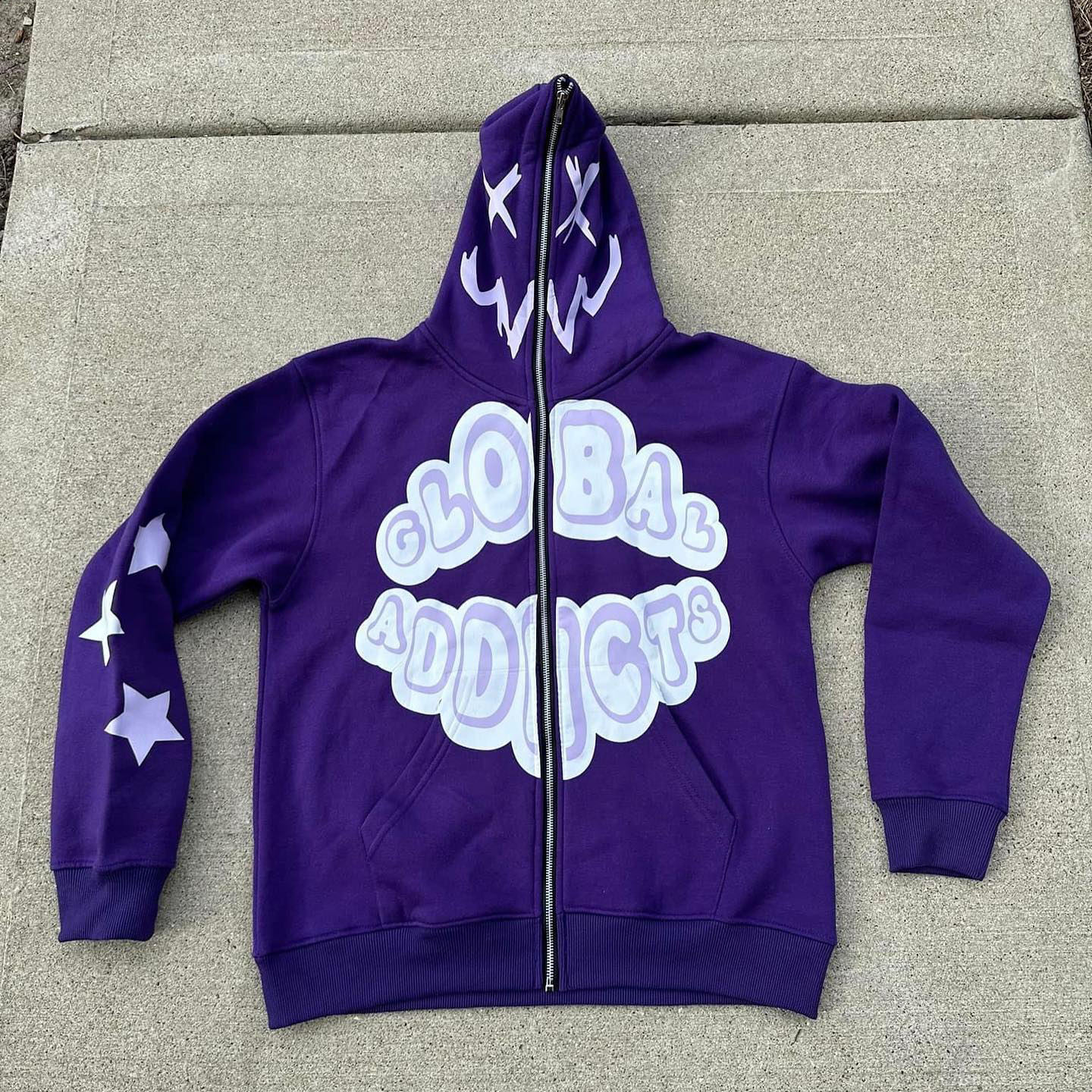 OEM Men Customized Men's Y2K Full Zip Up Hoodie Over Face Pattern Print vintage Oversized Hoodie,Shuliqi Apparel - Men's Clothing Wholesale Manufacturer,OEM Men Customized Men's Y2K Full Zip Up Hoodie Over Face Pattern Print vintage Oversized Hoodie