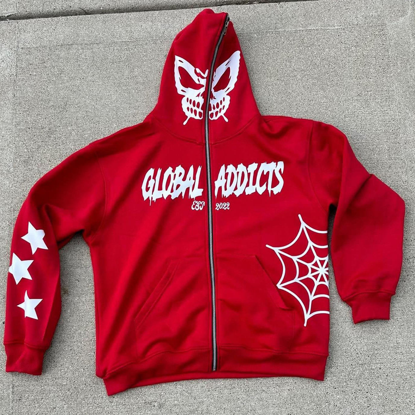 OEM Men Customized Men's Y2K Full Zip Up Hoodie Over Face Pattern Print vintage Oversized Hoodie,Shuliqi Apparel - Men's Clothing Wholesale Manufacturer,OEM Men Customized Men's Y2K Full Zip Up Hoodie Over Face Pattern Print vintage Oversized Hoodie