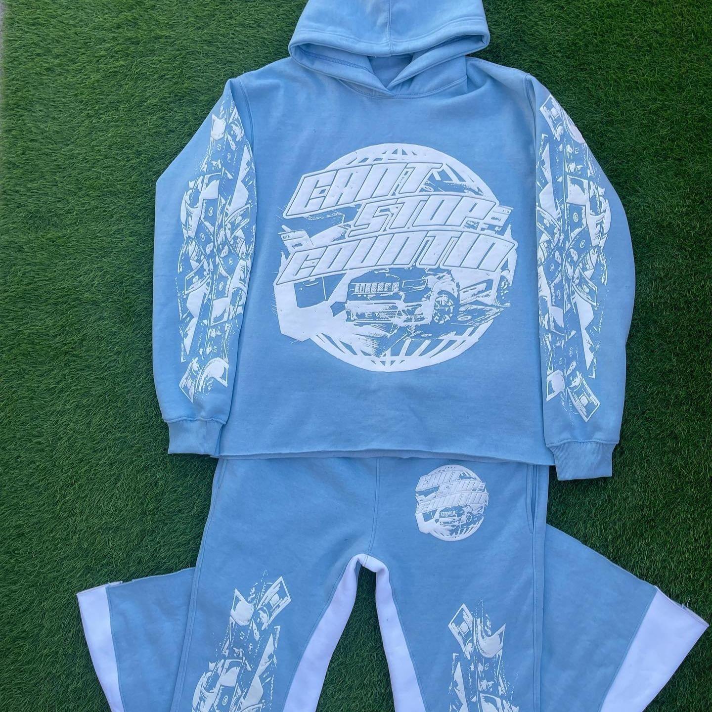 OEM Custom 3d puff print premium sweatpants and hoodie tracksuit set men sweat suits unisex hoodie and jogger set,Shuliqi Apparel - Men's Clothing Wholesale Manufacturer,OEM Custom 3d puff print premium sweatpants and hoodie tracksuit set men sweat suits unisex hoodie and jogger set