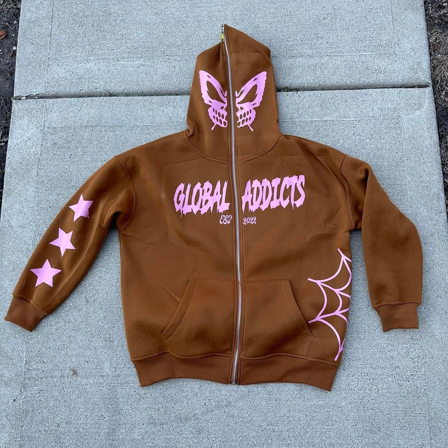 OEM Men Customized Men's Y2K Full Zip Up Hoodie Over Face Pattern Print vintage Oversized Hoodie,Shuliqi Apparel - Men's Clothing Wholesale Manufacturer,OEM Men Customized Men's Y2K Full Zip Up Hoodie Over Face Pattern Print vintage Oversized Hoodie