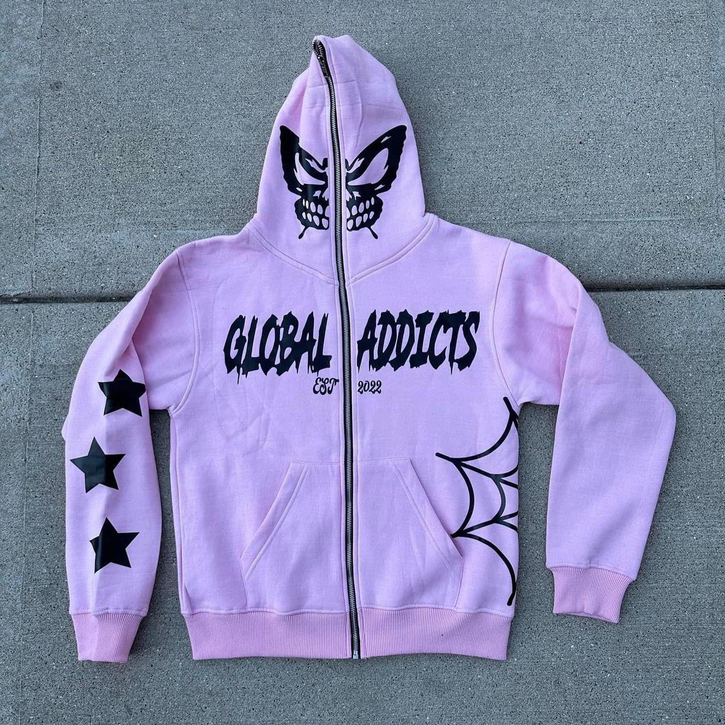 OEM Men Customized Men's Y2K Full Zip Up Hoodie Over Face Pattern Print vintage Oversized Hoodie,Shuliqi Apparel - Men's Clothing Wholesale Manufacturer,OEM Men Customized Men's Y2K Full Zip Up Hoodie Over Face Pattern Print vintage Oversized Hoodie