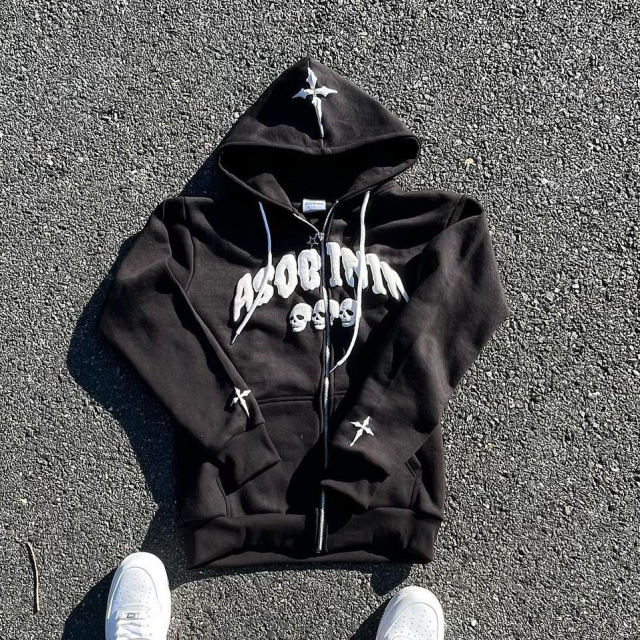 OEM Custom 100% cotton heavyweight full face oversized zip up hoodie mens 3d puff print cropped full zip up hoodie manufacturer,Shuliqi Apparel - Men's Clothing Wholesale Manufacturer,OEM Custom 100% cotton heavyweight full face oversized zip up hoodie mens 3d puff print cropped full zip up hoodie manufacturer