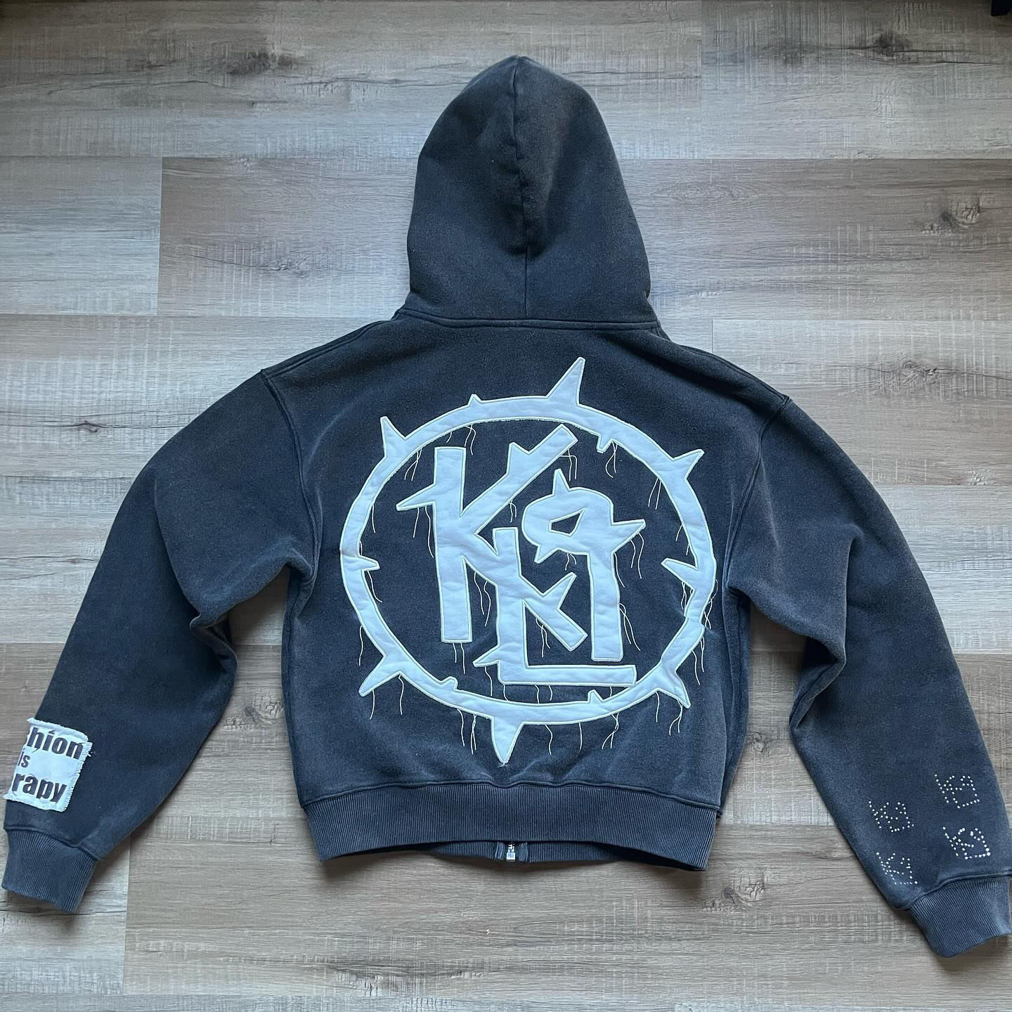 Clothing Manufacturer Custom Acid Wash Zip Up Pullover Distressed Embroidered Patch Hoodie For Men,Shuliqi Apparel - Men's Clothing Wholesale Manufacturer,Clothing Manufacturer Custom Acid Wash Zip Up Pullover Distressed Embroidered Patch Hoodie For Men
