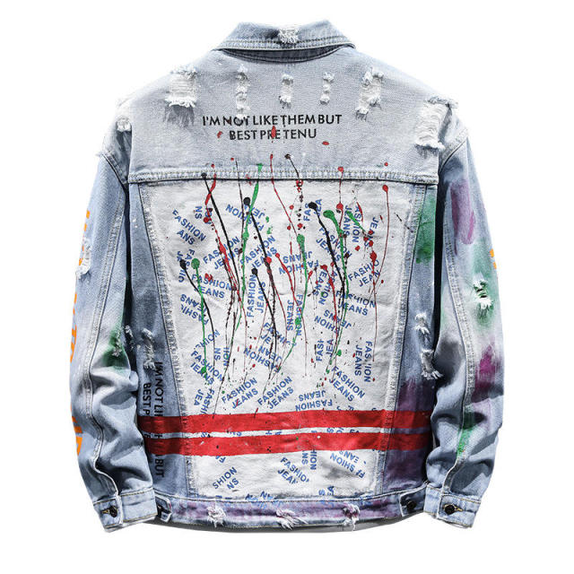 Men Fashion Hip Hop Jeans Jacket Womens Slim Cotton Printed Streetwear Casual Custom Denim Trousers Coat,Shuliqi Apparel - Men's Clothing Wholesale Manufacturer,Men Fashion Hip Hop Jeans Jacket Womens Slim Cotton Printed Streetwear Casual Custom Denim Trousers Coat