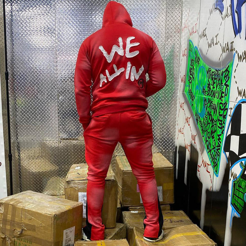New Fashion 100% Cotton Streetwear Distressed Embroidered Letter Patch Sweatpants And Hoodie Set For Men,Shuliqi Apparel - Men's Clothing Wholesale Manufacturer,New Fashion 100% Cotton Streetwear Distressed Embroidered Letter Patch Sweatpants And Hoodie Set For Men