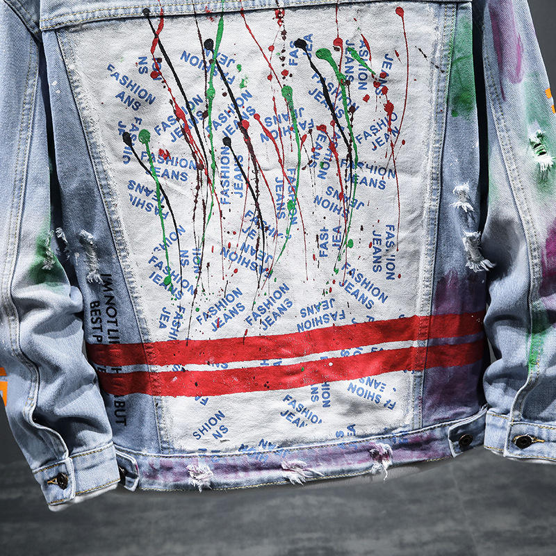 Men Fashion Hip Hop Jeans Jacket Womens Slim Cotton Printed Streetwear Casual Custom Denim Trousers Coat,Shuliqi Apparel - Men's Clothing Wholesale Manufacturer,Men Fashion Hip Hop Jeans Jacket Womens Slim Cotton Printed Streetwear Casual Custom Denim Trousers Coat
