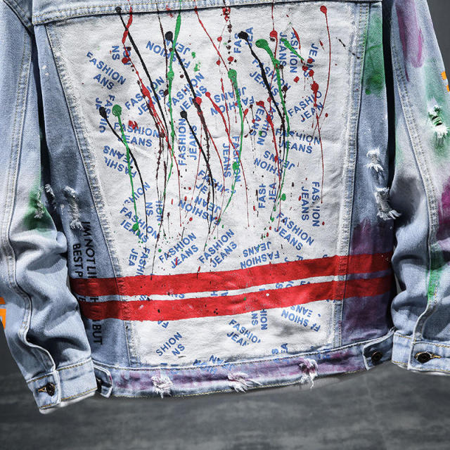 Men Fashion Hip Hop Jeans Jacket Womens Slim Cotton Printed Streetwear Casual Custom Denim Trousers Coat,Shuliqi Apparel - Men's Clothing Wholesale Manufacturer,Men Fashion Hip Hop Jeans Jacket Womens Slim Cotton Printed Streetwear Casual Custom Denim Trousers Coat