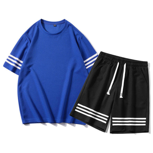 Customized Summer 2 Piece Tracksuit Short Set Printed Short Sleeve Casual Summer Jogger Shorts T-shirt Set Men,Shuliqi Apparel - Men's Clothing Wholesale Manufacturer,Customized Summer 2 Piece Tracksuit Short Set Printed Short Sleeve Casual Summer Jogger Shorts T-shirt Set Men