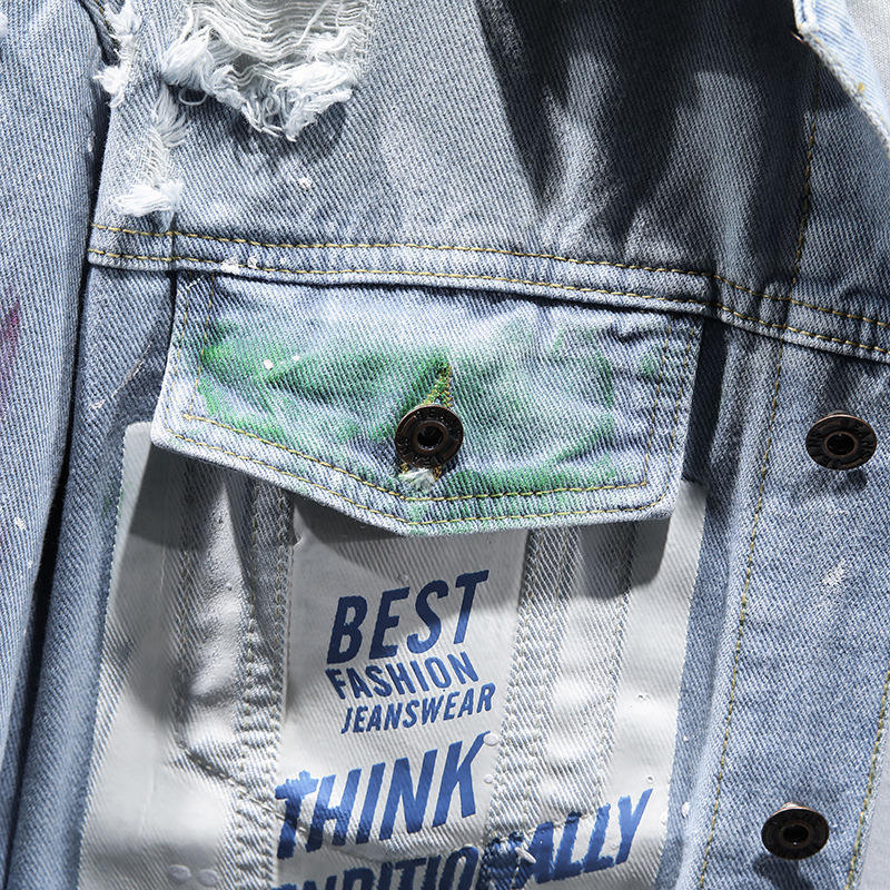 Men Fashion Hip Hop Jeans Jacket Womens Slim Cotton Printed Streetwear Casual Custom Denim Trousers Coat,Shuliqi Apparel - Men's Clothing Wholesale Manufacturer,Men Fashion Hip Hop Jeans Jacket Womens Slim Cotton Printed Streetwear Casual Custom Denim Trousers Coat