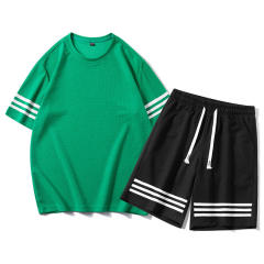 Customized Summer 2 Piece Tracksuit Short Set Printed Short Sleeve Casual Summer Jogger Shorts T-shirt Set Men,Shuliqi Apparel - Men's Clothing Wholesale Manufacturer,Customized Summer 2 Piece Tracksuit Short Set Printed Short Sleeve Casual Summer Jogger Shorts T-shirt Set Men