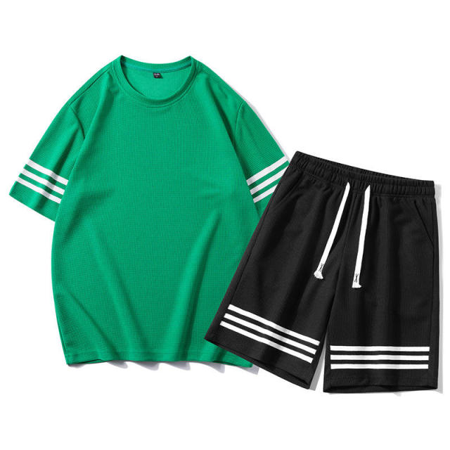 Customized Summer 2 Piece Tracksuit Short Set Printed Short Sleeve Casual Summer Jogger Shorts T-shirt Set Men,Shuliqi Apparel - Men's Clothing Wholesale Manufacturer,Customized Summer 2 Piece Tracksuit Short Set Printed Short Sleeve Casual Summer Jogger Shorts T-shirt Set Men