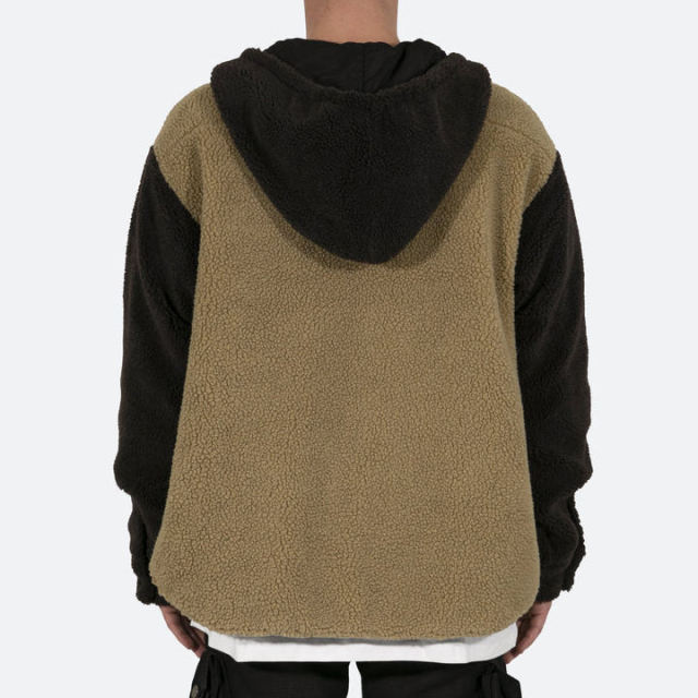 New Fashion Dropped Shoulder Design Two Tone Sherpa custom full zip up hoodies jacket for men,Shuliqi Apparel - Men's Clothing Wholesale Manufacturer,New Fashion Dropped Shoulder Design Two Tone Sherpa custom full zip up hoodies jacket for men | Wholesale Men's Apparel | OEM | Shuliqi