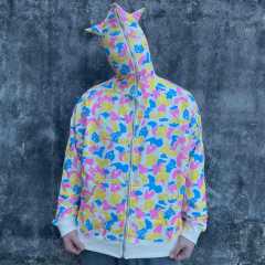 OEM New Fashion Cotton Candy Devil Camo Horns Full zip up hoodies custom for men,Shuliqi Apparel - Men's Clothing Wholesale Manufacturer,OEM New Fashion Cotton Candy Devil Camo Horns Full zip up hoodies custom for men | Wholesale Men's Apparel | OEM | Shuliqi