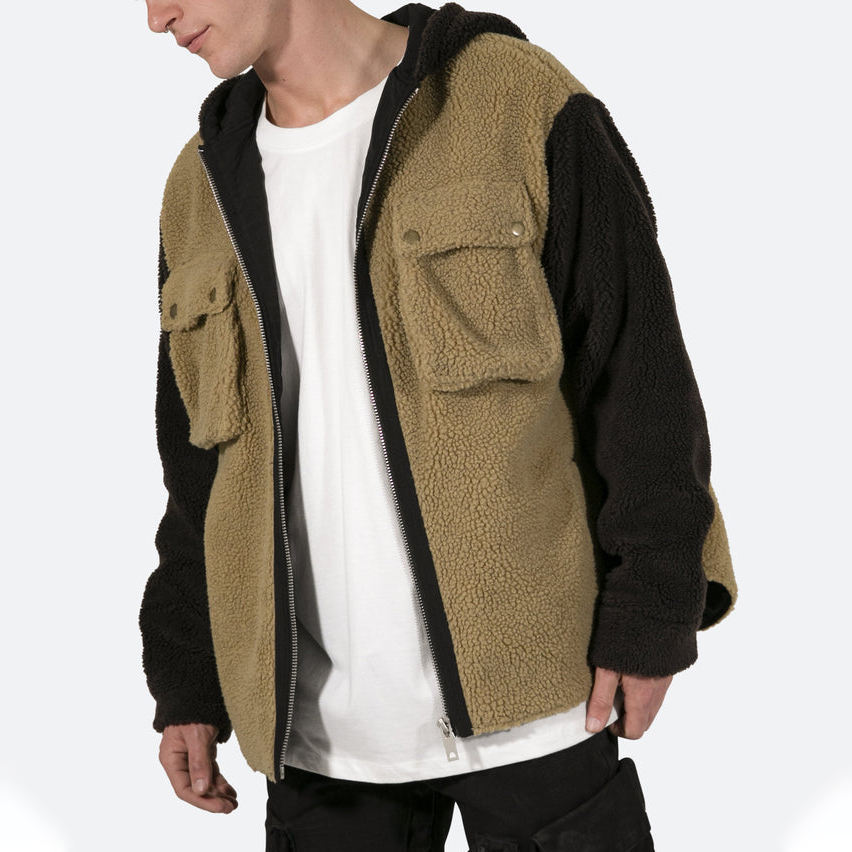 New Fashion Dropped Shoulder Design Two Tone Sherpa custom full zip up hoodies jacket for men,Shuliqi Apparel - Men's Clothing Wholesale Manufacturer,New Fashion Dropped Shoulder Design Two Tone Sherpa custom full zip up hoodies jacket for men | Wholesale Men's Apparel | OEM | Shuliqi