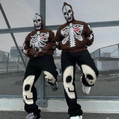 New hot selling Skull Heart Streetwear Men's Oversized Custom Full Zip Up Hoodie Sweatshirts,Shuliqi Apparel - Men's Clothing Wholesale Manufacturer,New hot selling Skull Heart Streetwear Men's Oversized Custom Full Zip Up Hoodie Sweatshirts | Wholesale Men's Apparel | OEM | Shuliqi
