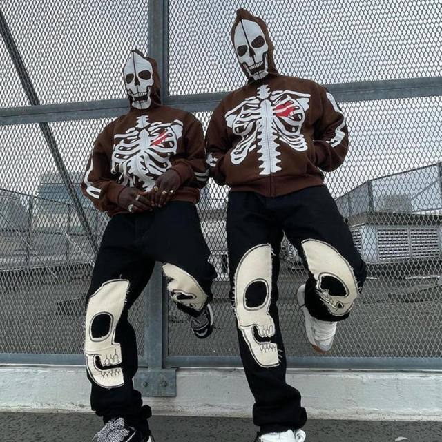 New hot selling Skull Heart Streetwear Men's Oversized Custom Full Zip Up Hoodie Sweatshirts,Shuliqi Apparel - Men's Clothing Wholesale Manufacturer,New hot selling Skull Heart Streetwear Men's Oversized Custom Full Zip Up Hoodie Sweatshirts | Wholesale Men's Apparel | OEM | Shuliqi