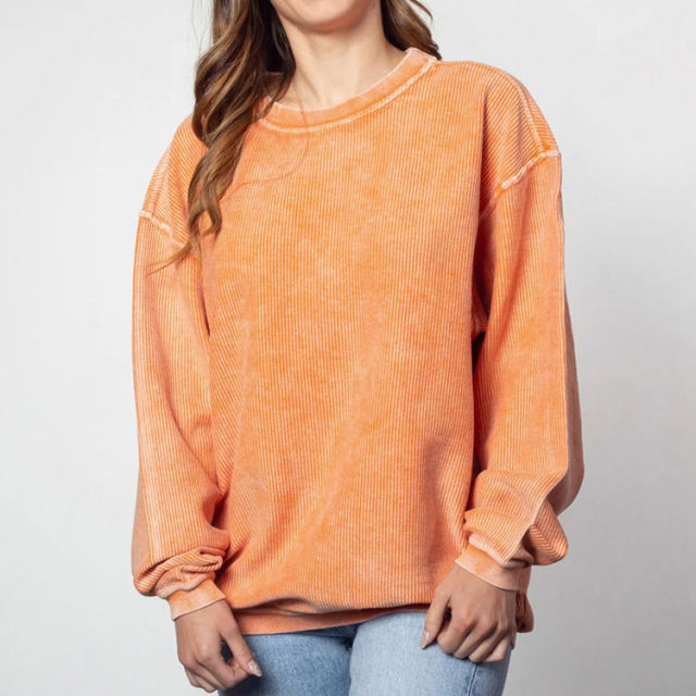 Custom Bleached Blank Ribbed Corded Sweatshirt Women Crewneck Necks Corduroy Corded Crew Sweatshirt,Shuliqi Apparel - Men's Clothing Wholesale Manufacturer,Custom Bleached Blank Ribbed Corded Sweatshirt Women Crewneck Necks Corduroy Corded Crew Sweatshirt | Wholesale Men's Apparel | OEM | Shuliqi