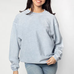 Custom Bleached Blank Ribbed Corded Sweatshirt Women Crewneck Necks Corduroy Corded Crew Sweatshirt,Shuliqi Apparel - Men's Clothing Wholesale Manufacturer,Custom Bleached Blank Ribbed Corded Sweatshirt Women Crewneck Necks Corduroy Corded Crew Sweatshirt | Wholesale Men's Apparel | OEM | Shuliqi