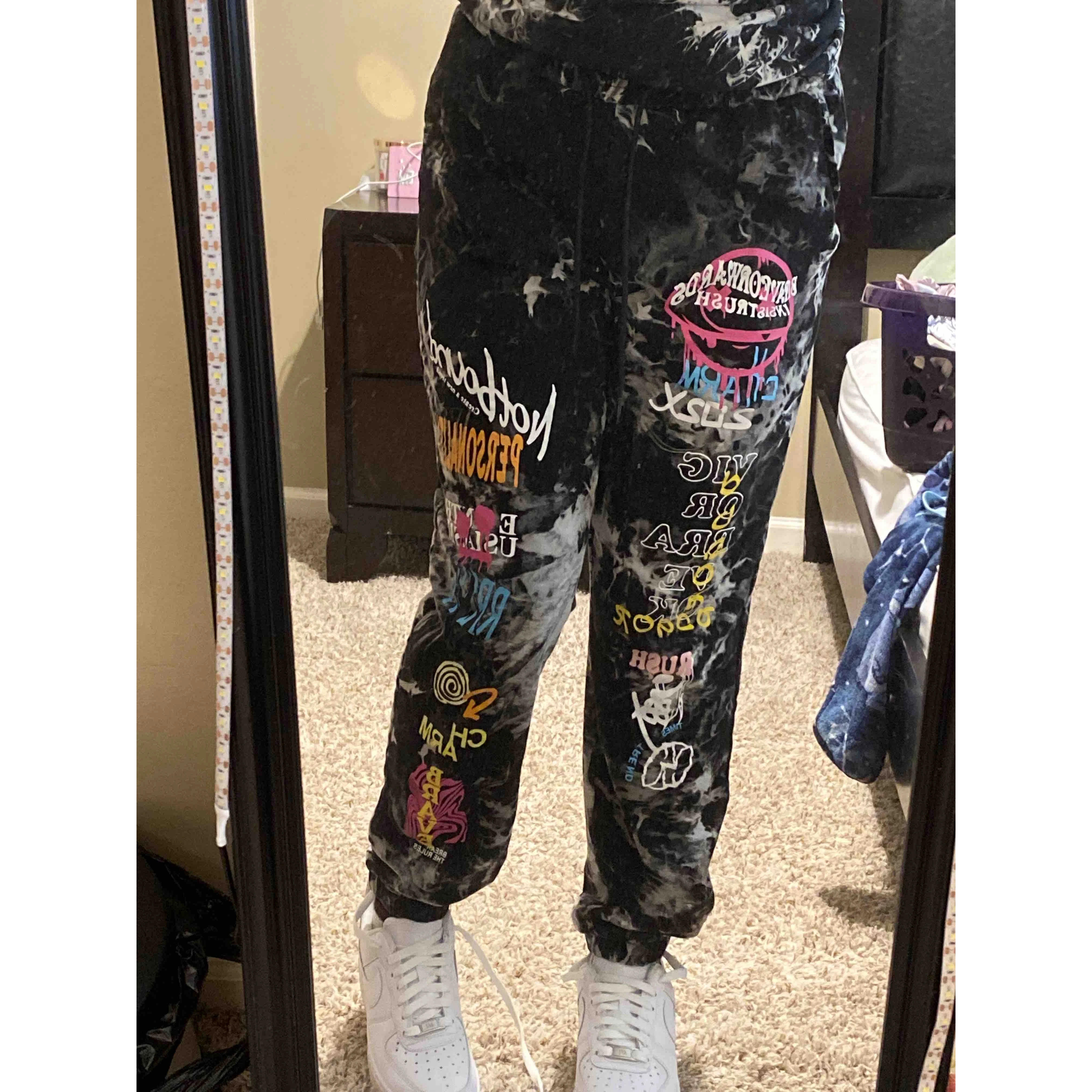 High Quality streetwear custom tie dye printed graphic slogan jogger sweat track pants for men,Shuliqi Apparel - Men's Clothing Wholesale Manufacturer,High Quality streetwear custom tie dye printed graphic slogan jogger sweat track pants for men | Wholesale Men's Apparel | OEM | Shuliqi