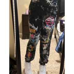 High Quality streetwear custom tie dye printed graphic slogan jogger sweat track pants for men,Shuliqi Apparel - Men's Clothing Wholesale Manufacturer,High Quality streetwear custom tie dye printed graphic slogan jogger sweat track pants for men | Wholesale Men's Apparel | OEM | Shuliqi