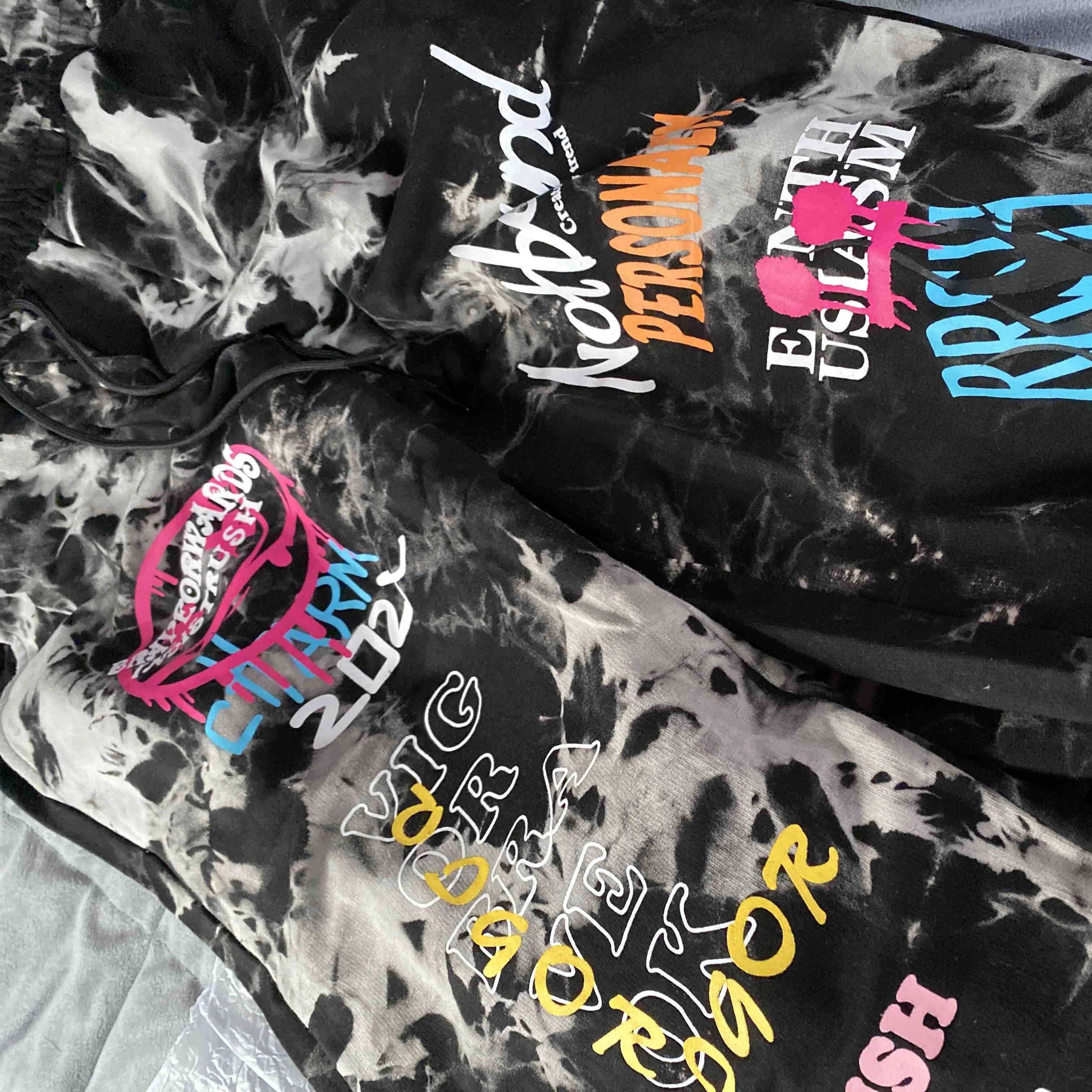 High Quality streetwear custom tie dye printed graphic slogan jogger sweat track pants for men,Shuliqi Apparel - Men's Clothing Wholesale Manufacturer,High Quality streetwear custom tie dye printed graphic slogan jogger sweat track pants for men | Wholesale Men's Apparel | OEM | Shuliqi