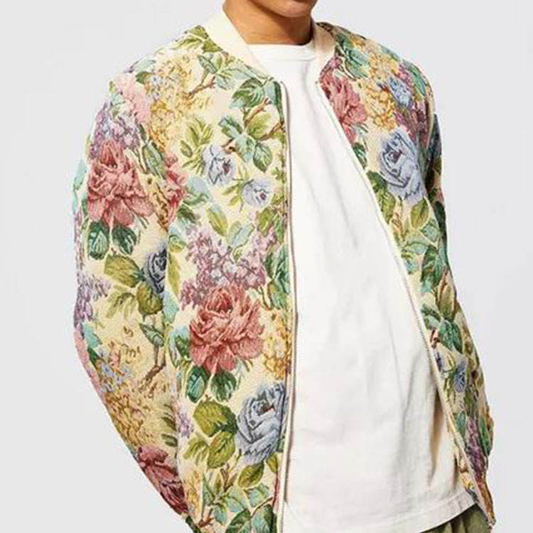 Padded Custom Bomber Jacket Men Tapestry Jacket,Shuliqi Apparel - Men's Clothing Wholesale Manufacturer,Padded Custom Bomber Jacket Men Tapestry Jacket | Wholesale Men's Apparel | OEM | Shuliqi