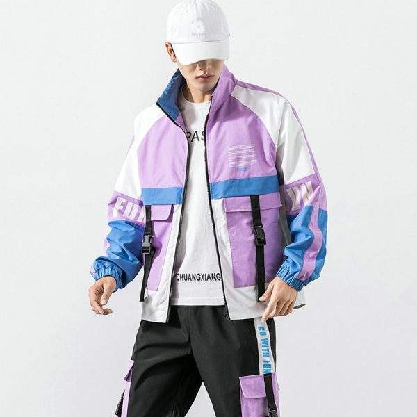 Street Hip Hop Fashion Letter Print Colorblock Zip Up Hooded Windbreaker Sport Men Bomber Jacket,Shuliqi Apparel - Men's Clothing Wholesale Manufacturer,Street Hip Hop Fashion Letter Print Colorblock Zip Up Hooded Windbreaker Sport Men Bomber Jacket | Wholesale Men's Apparel | OEM | Shuliqi