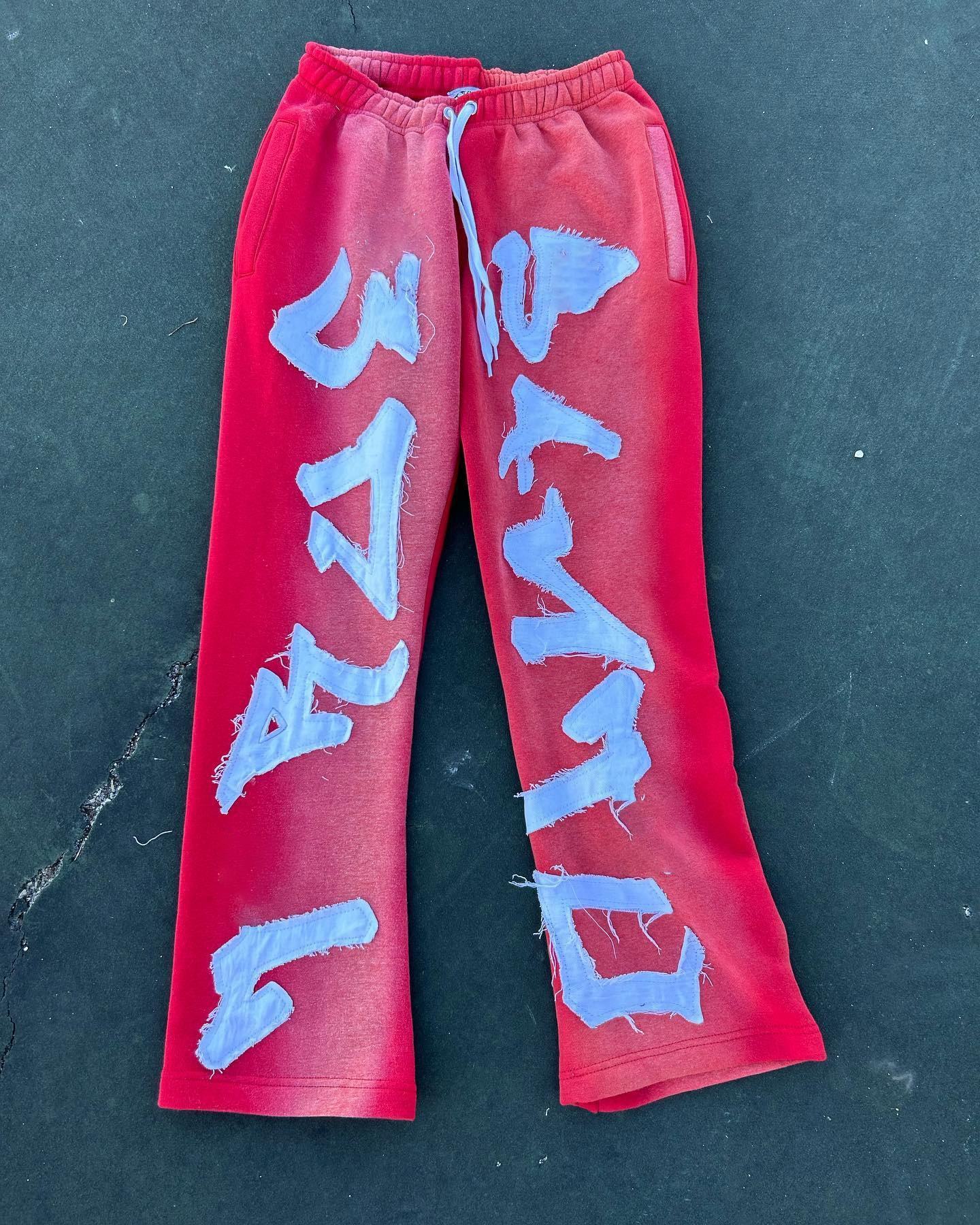 OEM Manufacturer Custom Embroidered Flared Jogger Sweatpants Elastic Waistband Loose Stacked Distressed Flared Sweatpants,Shuliqi Apparel - Men's Clothing Wholesale Manufacturer,OEM Manufacturer Custom Embroidered Flared Jogger Sweatpants Elastic Waistband Loose Stacked Distressed Flared Sweatpants | Wholesale Men's Apparel | OEM | Shuliqi