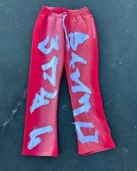 OEM Manufacturer Custom Embroidered Flared Jogger Sweatpants Elastic Waistband Loose Stacked Distressed Flared Sweatpants,Shuliqi Apparel - Men's Clothing Wholesale Manufacturer,OEM Manufacturer Custom Embroidered Flared Jogger Sweatpants Elastic Waistband Loose Stacked Distressed Flared Sweatpants | Wholesale Men's Apparel | OEM | Shuliqi