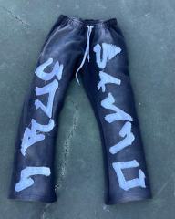 OEM Manufacturer Custom Embroidered Flared Jogger Sweatpants Elastic Waistband Loose Stacked Distressed Flared Sweatpants,Shuliqi Apparel - Men's Clothing Wholesale Manufacturer,OEM Manufacturer Custom Embroidered Flared Jogger Sweatpants Elastic Waistband Loose Stacked Distressed Flared Sweatpants | Wholesale Men's Apparel | OEM | Shuliqi