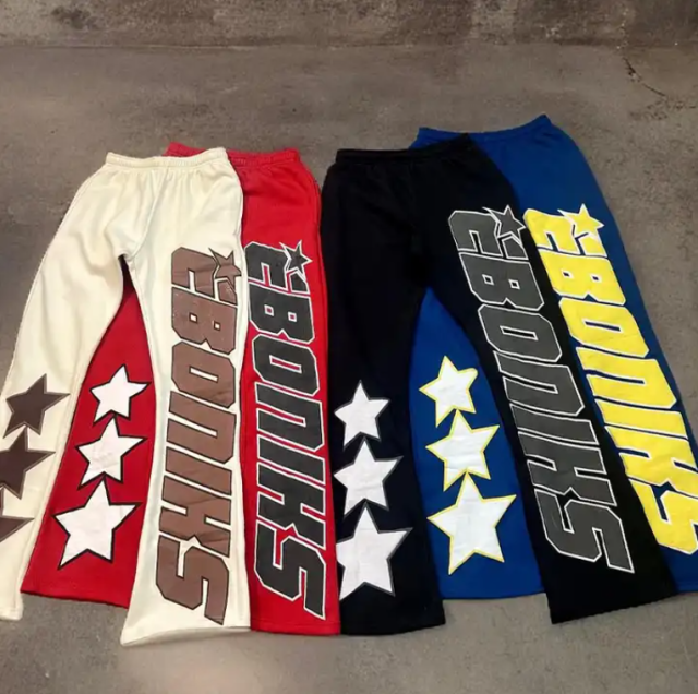 Custom Logo Wholesale 100% Cotton Fleece Joggers Sweatpants 3d Puff Print French Terry Stacked Flare Sweat Pants Men,Shuliqi Apparel - Men's Clothing Wholesale Manufacturer,Custom Logo Wholesale 100% Cotton Fleece Joggers Sweatpants 3d Puff Print French Terry Stacked Flare Sweat Pants Men | Wholesale Men's Apparel | OEM | Shuliqi