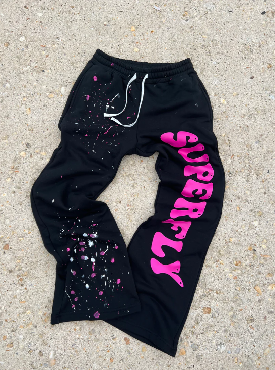 High Quality Custom Jogger Unisex Sweat Pants Flare Sweatpants Graffiti Paint Splatter Stacked Flare Sweatpants,Shuliqi Apparel - Men's Clothing Wholesale Manufacturer,High Quality Custom Jogger Unisex Sweat Pants Flare Sweatpants Graffiti Paint Splatter Stacked Flare Sweatpants | Wholesale Men's Apparel | OEM | Shuliqi