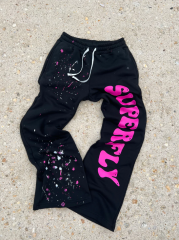 High Quality Custom Jogger Unisex Sweat Pants Flare Sweatpants Graffiti Paint Splatter Stacked Flare Sweatpants,Shuliqi Apparel - Men's Clothing Wholesale Manufacturer,High Quality Custom Jogger Unisex Sweat Pants Flare Sweatpants Graffiti Paint Splatter Stacked Flare Sweatpants | Wholesale Men's Apparel | OEM | Shuliqi