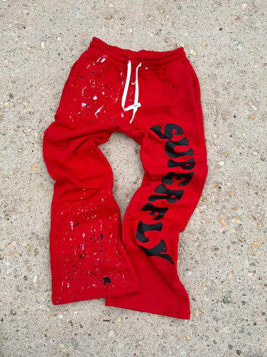 High Quality Custom Jogger Unisex Sweat Pants Flare Sweatpants Graffiti Paint Splatter Stacked Flare Sweatpants,Shuliqi Apparel - Men's Clothing Wholesale Manufacturer,High Quality Custom Jogger Unisex Sweat Pants Flare Sweatpants Graffiti Paint Splatter Stacked Flare Sweatpants | Wholesale Men's Apparel | OEM | Shuliqi