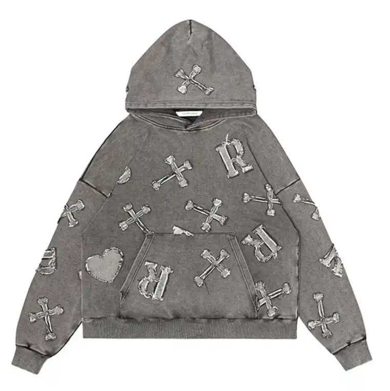 Embroidery Logo Vintage Acid Wash Hoodie Distressed Applique Oversized Heavyweight Pullover Hoodie,Shuliqi Apparel - Men's Clothing Wholesale Manufacturer,Embroidery Logo Vintage Acid Wash Hoodie Distressed Applique Oversized Heavyweight Pullover Hoodie | Wholesale Men's Apparel | OEM | Shuliqi