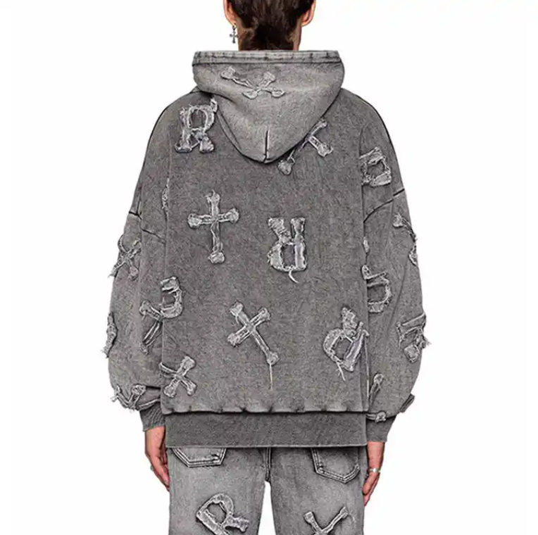 Embroidery Logo Vintage Acid Wash Hoodie Distressed Applique Oversized Heavyweight Pullover Hoodie,Shuliqi Apparel - Men's Clothing Wholesale Manufacturer,Embroidery Logo Vintage Acid Wash Hoodie Distressed Applique Oversized Heavyweight Pullover Hoodie | Wholesale Men's Apparel | OEM | Shuliqi